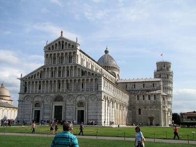 Pisa - Cathedral and Leaning Tower - Italy-stock-foto