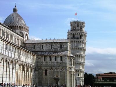 Pisa - Italy - Leaning Tower - Cathedral - Square of Miracles-stock-foto