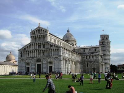 Pisa - Italy - Cathedral - Leaning Tower - Square of Miracles-stock-foto