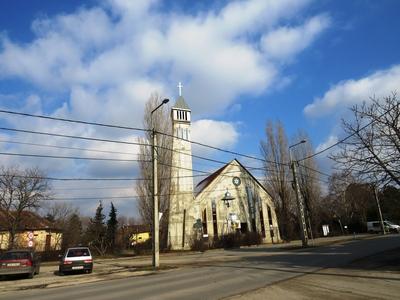 Dunaharaszti, 5 February 2018Holy Imre church.A Szent Imre templom a N?medi ?ton.-stock-foto