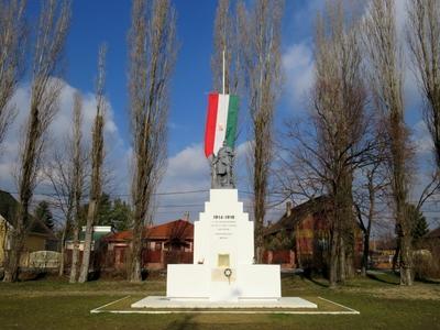 Dunaharaszti, 5 February 2018Memorial of Hungarian Soldiers died in World War I.Az I. vil?gh?bor?ban elesett magyar katon?k eml?k?re ?ll?tott eml?km?.-stock-foto
