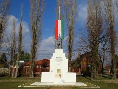Dunaharaszti, 5 February 2018Memorial of Hungarian Soldiers died in World War I.Az I. vil?gh?bor?ban elesett magyar katon?k eml?k?re ?ll?tott eml?km?.-stock-foto