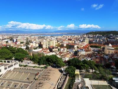 Panorama of Cagliari - Sardinia - Italy-stock-foto