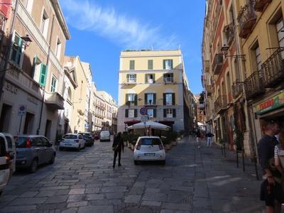 Cagliari - Via Ludovico Baylle - Sardinia - Italy-stock-foto