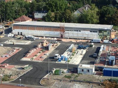 Új Lidl épül Budapesten-stock-foto