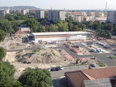 Új Lidl épül Budapesten-stock-foto