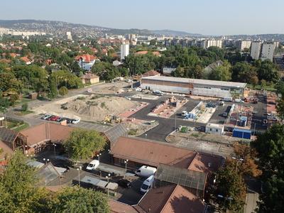 Új Lidl épül Budapesten-stock-foto