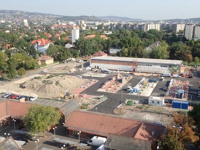 Új Lidl épül Budapesten-stock-foto