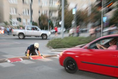 Használaton kívüli épület gyulladt ki Budapesten-stock-photo