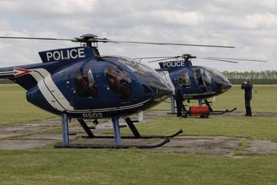 Police helicopter flight near lake Balaton-stock-foto