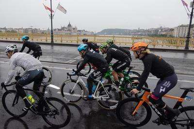 Tour de Hongrie bicycle race-stock-foto