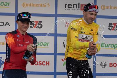 Tour de Hongrie bicycle race-stock-foto