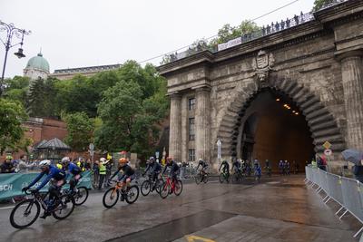 Tour de Hongrie bicycle race-stock-foto