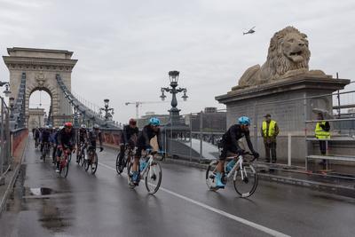 Tour de Hongrie bicycle race-stock-foto