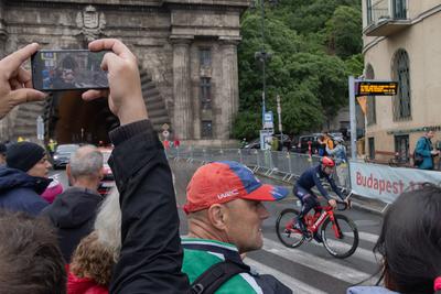 Tour de Hongrie bicycle race-stock-foto