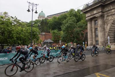 Tour de Hongrie bicycle race-stock-foto