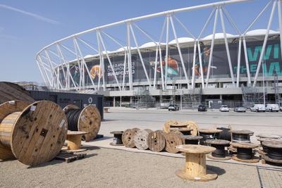 National Athletics Centre in Budapest-stock-foto