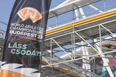 National Athletics Centre in Budapest-stock-foto