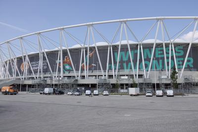 National Athletics Centre in Budapest-stock-foto