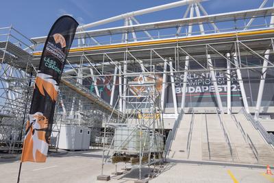 National Athletics Centre in Budapest-stock-foto