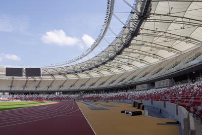 National Athletics Centre in Budapest-stock-foto