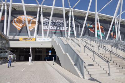 National Athletics Centre in Budapest-stock-foto