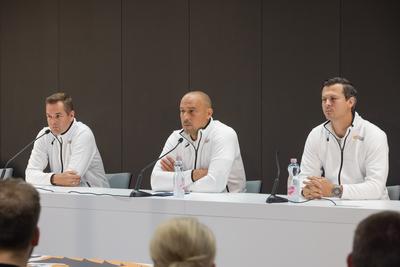 Balazs Nemeth, Adam Schmidt and Balazs Baji (HUN)-stock-foto