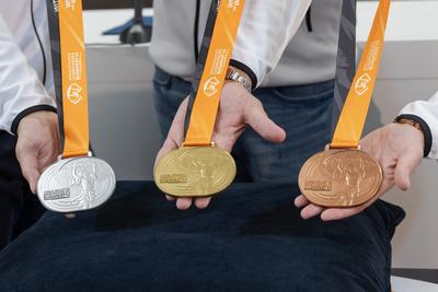 Balazs Nemeth, Adam Schmidt and Balazs Baji (HUN)-stock-foto