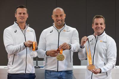 Balazs Nemeth, Adam Schmidt and Balazs Baji (HUN)-stock-foto