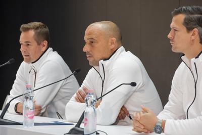 Balazs Nemeth, Adam Schmidt and Balazs Baji (HUN)-stock-foto