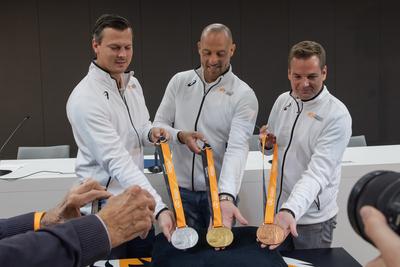 Balazs Nemeth, Adam Schmidt and Balazs Baji (HUN)-stock-foto