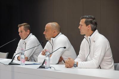 Balazs Nemeth, Adam Schmidt and Balazs Baji (HUN)-stock-foto