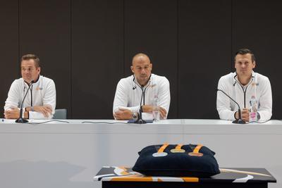 Balazs Nemeth, Adam Schmidt and Balazs Baji (HUN)-stock-foto