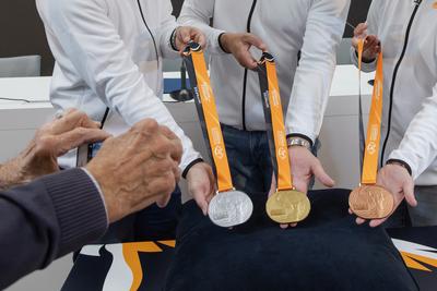 Balazs Nemeth, Adam Schmidt and Balazs Baji (HUN)-stock-foto