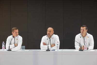 Balazs Nemeth, Adam Schmidt and Balazs Baji (HUN)-stock-foto