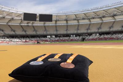 National Athletics Centre in Budapest-stock-foto