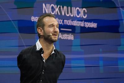 Nick Vujicic (AUS)-stock-foto
