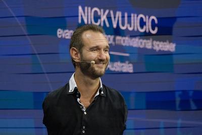 Nick Vujicic (AUS)-stock-foto