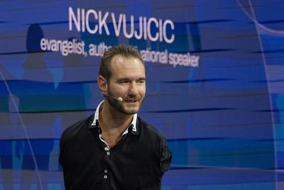 Nick Vujicic (AUS)-stock-foto