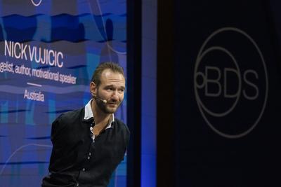 Nick Vujicic (AUS)-stock-foto