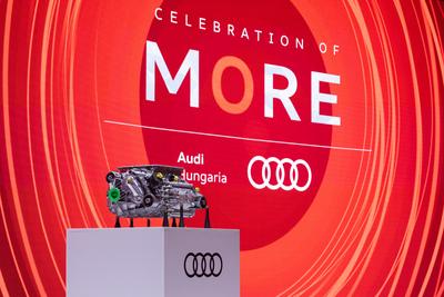 PPE engine production starts in Gyor Audi factory-stock-photo