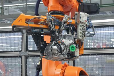 PPE engine production starts in Gyor Audi factory-stock-photo