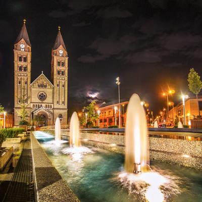 Nyíregyházi Római katolikus templom-stock-foto