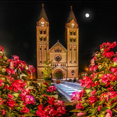 Nyíregyházi Római katolikus templom-stock-foto