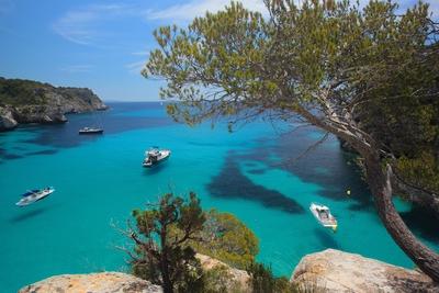 Mitjana beach, Minorca, Balearic Islands, Spain-stock-photo