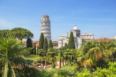 Leaning Tower, Campo dei Miracoli, Pisa, Tuscany, Italy, Europe-stock-photo
