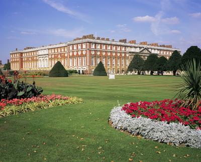 Hampton Court Palace, Greater London, England, United Kingdom, Europe-stock-photo