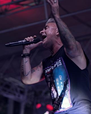 Újfehértó Fürtös fesztivál 2018. Fellépő sztárvendég a Hooligans együttes.-stock-foto