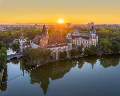 Vajdahunyad castle, Budapest, Hungary-stock-foto