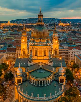 St Stephen Basilica, Budapest, Hungary-stock-foto